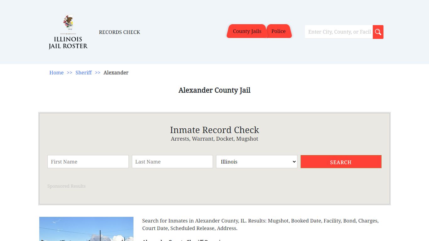 Alexander County Jail - Jail Roster Search